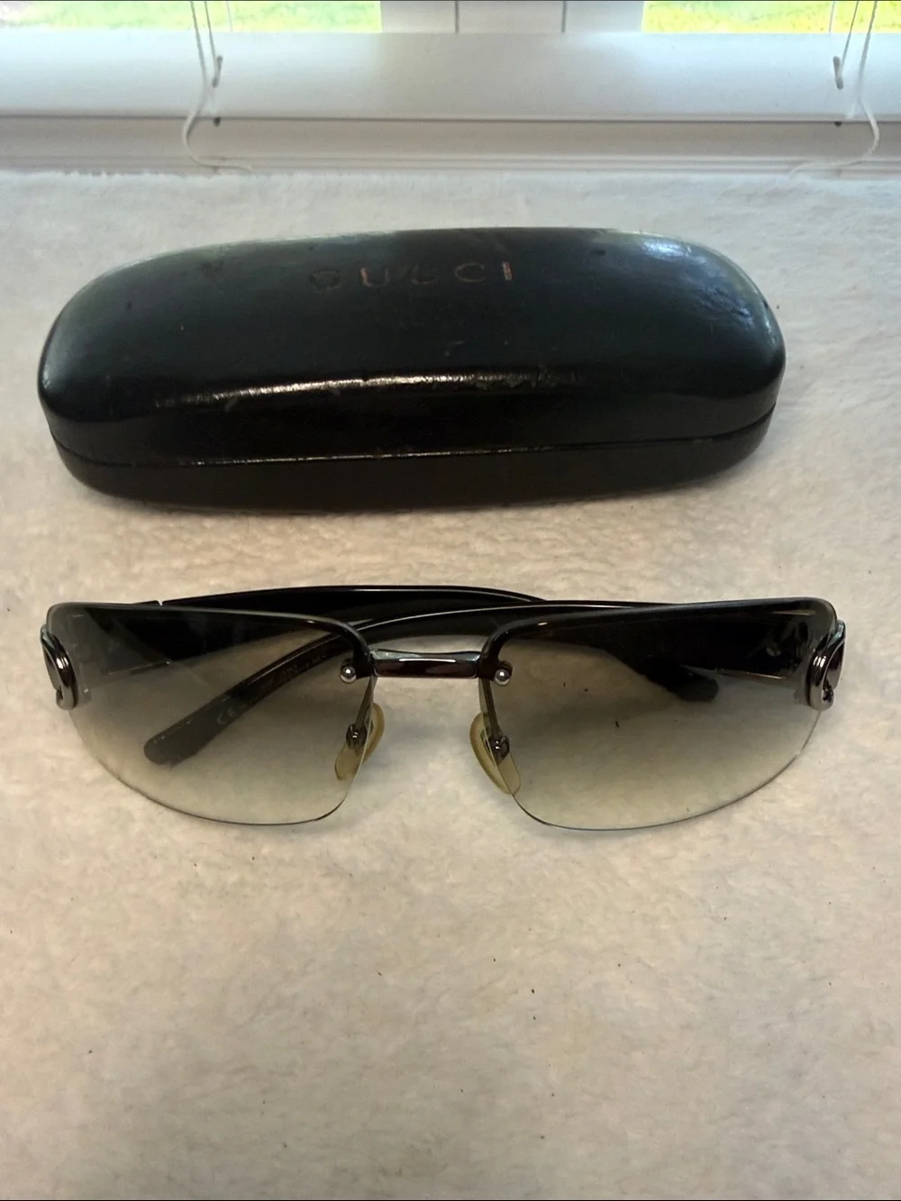 Gucci GG2766 F/S Half Rim Frame Unisex Mint Tinted Lens Sunglasses